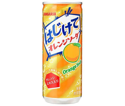 [11/25~ 10% off all products!!] Sangaria Popping Orange Soda 250g can x 30 cans