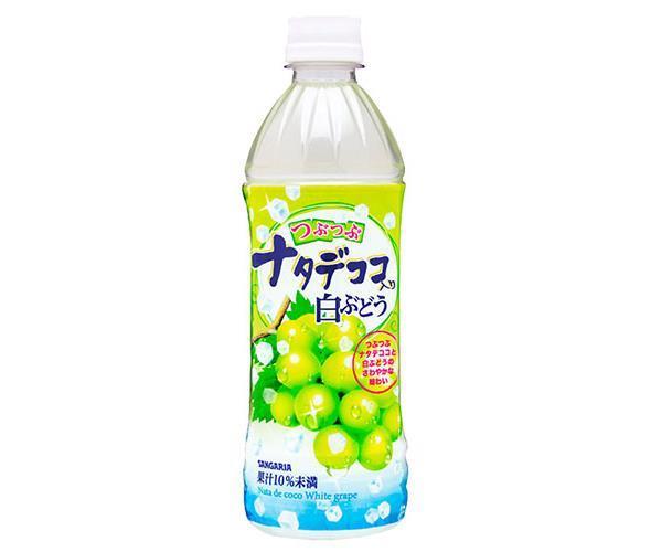 [11/25~ 10% off all products!!] Sangaria White Grape with Nata de Coco 500ml PET Bottle x 24