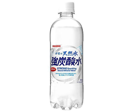 サンガリア 伊賀の天然水 強炭酸水 500mlペットボトル×24本入