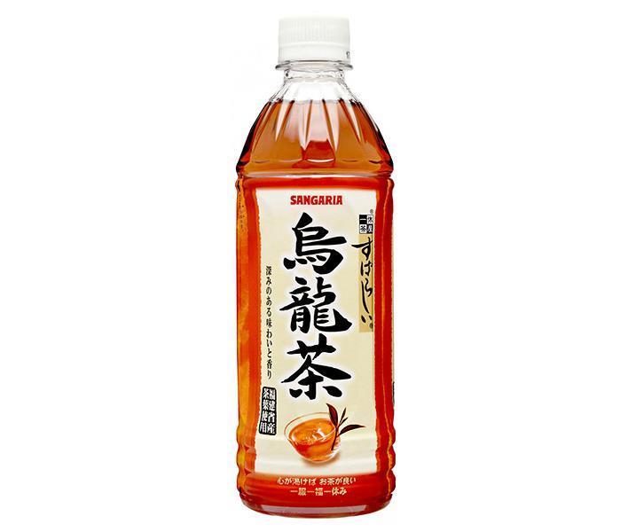 Sangaria Wonderful Oolong Tea 500ml plastic bottle x 24 bottles 