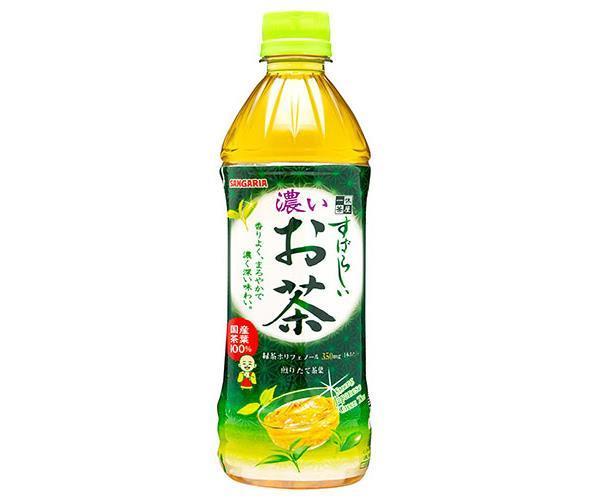 サンガリア すばらしい濃いお茶 500mlペットボトル×24本入【日本出荷】