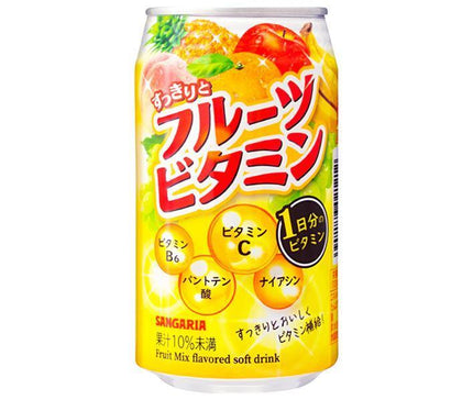 [11/25~ 10% off all products!!] Sangaria Refreshing Fruit Vitamins 340g can x 24 cans