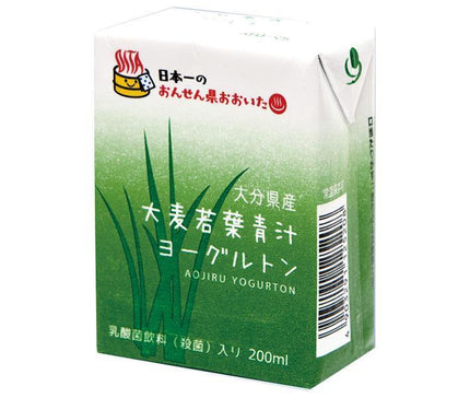 Yogurt Milk Barley Young Leaf Green Juice Yogurt 200ml Paper Pack x 16 Bottles 