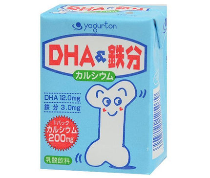 ヨーグルトン乳業 DHA＆鉄分 200ml紙パック×16本入