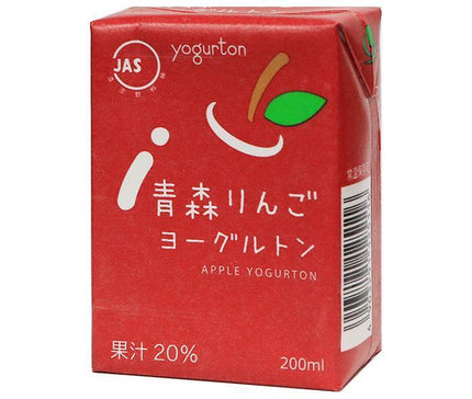 Yogurtton Dairy Aomori Apple Yogurtton 200ml paquet papier x 16 pièces 