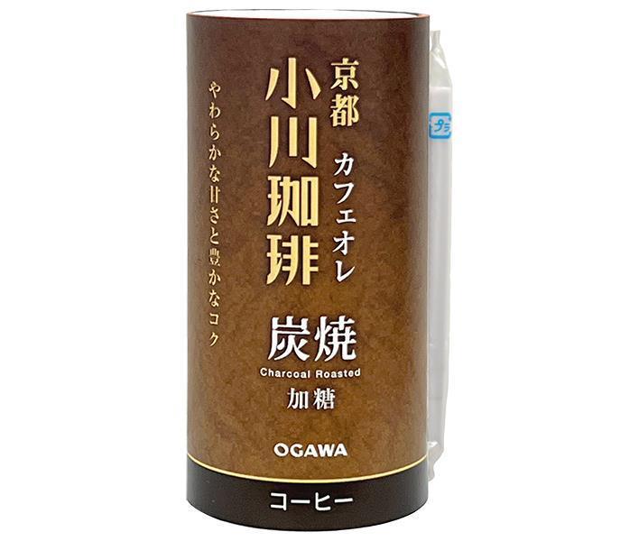 Ogawa Coffee Kyoto Ogawa Coffee Charcoal Roasted Coffee Cafe au Lait Sweetened 195g Cart Can x 15 Cans 