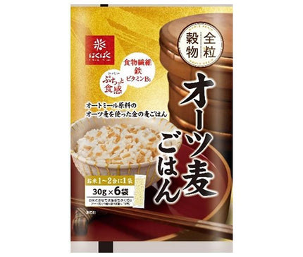 Riz à l'avoine Hakubaku (30g x 6) x 6 sachets 