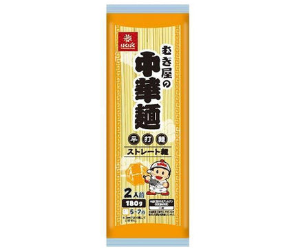 Hakubaku Mugiya Chinese Noodles Flat Noodles 180g x 20 pieces 