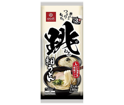 Hakubaku Bouncing Thin Udon 180g x 12 sachets 
