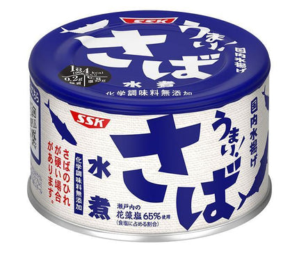 SSK Delicious! Boiled Mackerel 150g Can x 24 pieces 