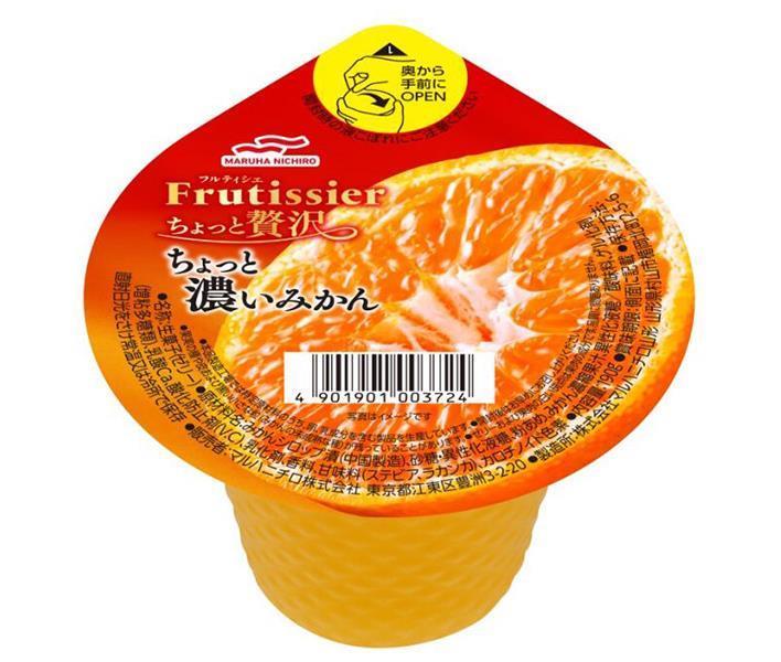 Maruha Nichiro Fruitsier, A Little Luxurious, A Little Rich Mandarin Orange, 190g x 24 (6 x 4) pieces 