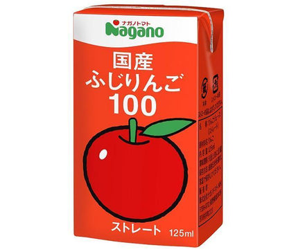 Nagano Tomato Domestic Fuji Apple 100 Paquet papier de 125 ml x 36 pièces 