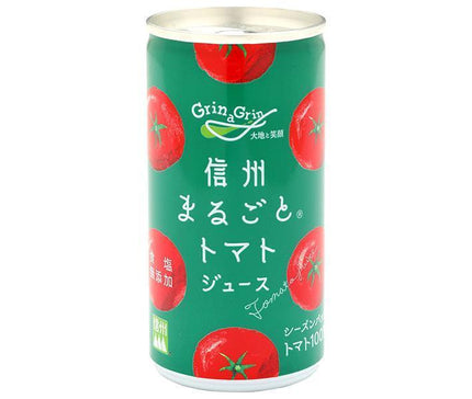 長野興農 信州まるごと トマトジュース(食塩無添加) 190g缶×30本入