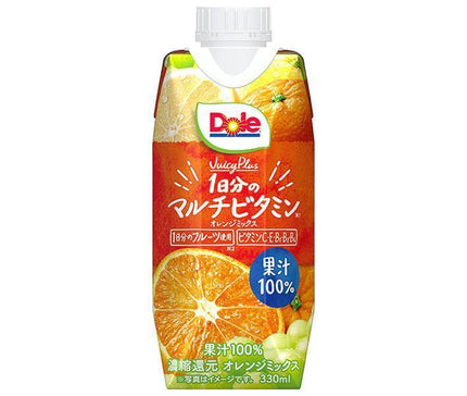 雪印メグミルク Dole(ドール) Juicy Plus 1日分のマルチビタミン 330ml紙パック×12本入