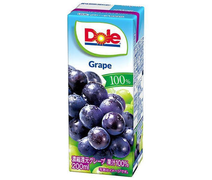 Snow Brand Megmilk Dole Grape 100% 200ml paper pack x 18 bottles 