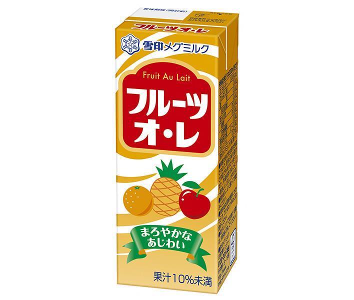 Snow Brand Megmilk Fruit Ole 200ml paper pack x 24 (12 x 2) 