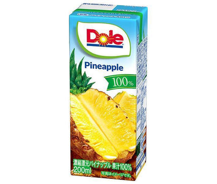 Snow Brand Megmilk Dole Pineapple 100% 200ml paper pack x 18 bottles 