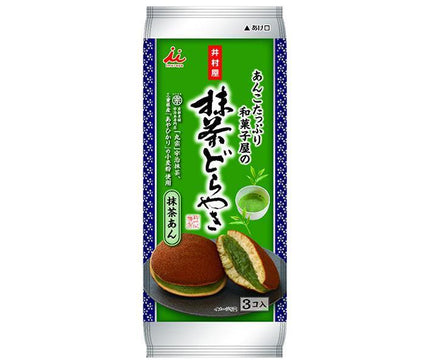 井村屋 あんこたっぷり和菓子屋の抹茶どら焼 3個×12(6×2)袋入