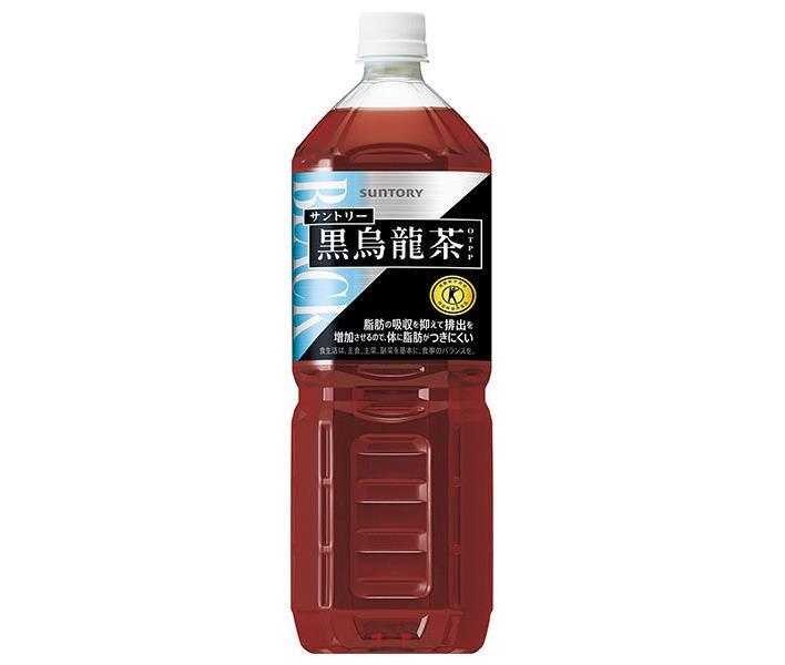 Thé Oolong noir Suntory [Aliments destinés à des usages sanitaires spécifiés] Bouteilles PET de 1,4 L x 8 pièces 