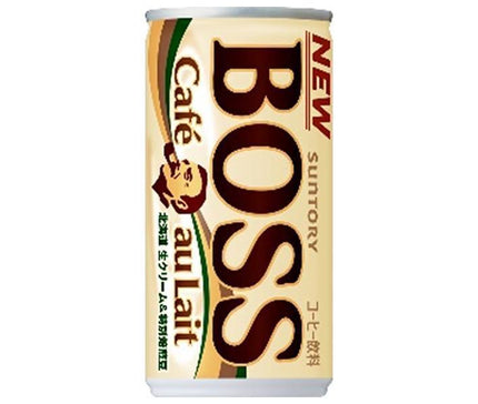 Suntory BOSS Cafe au Lait 185g can x 30 cans 