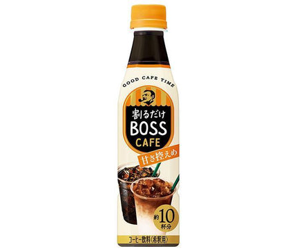 Suntory Divided Boss Cafe légèrement sucré [pour dilution] Bouteille PET de 340 ml x 24 bouteilles 