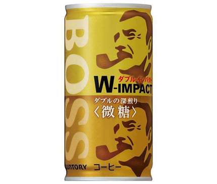 Suntory BOSS Double Impact Lightly Sweetened 185g Can x 30 Cans 