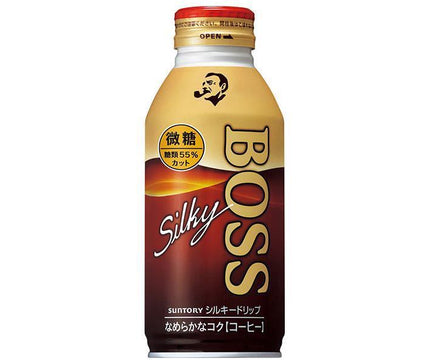 Suntory BOSS Silky Drip Microsugar Bouteille de 360 ​​g x 24 pièces 