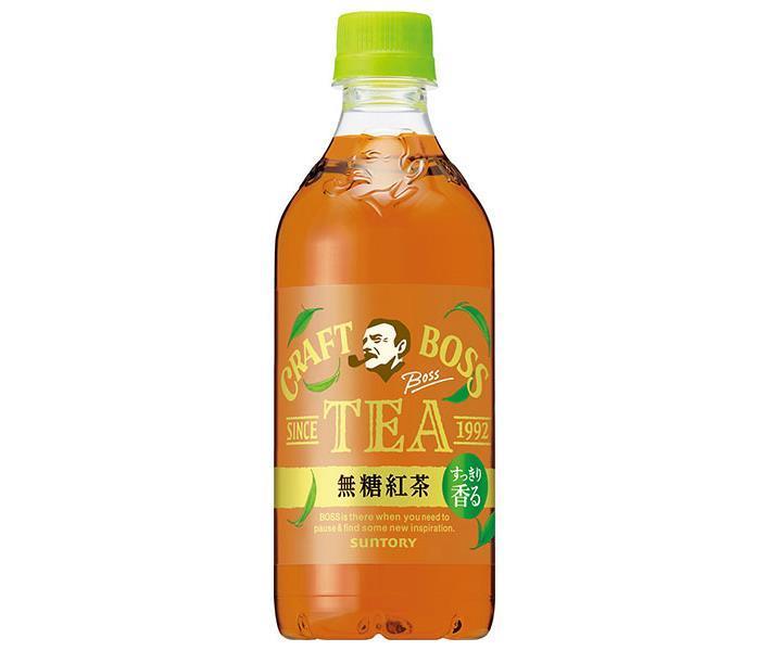 Suntory Craft Boss TEA (Sugar-Free) Unsweetened Black Tea (For Vending Machines) 500ml Plastic Bottle x 24 Bottles 