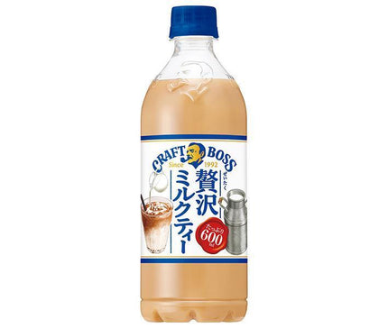 Suntory Craft Boss Milk Tea [Pour vente manuelle] Bouteille en plastique de 600 ml x 24 pièces 