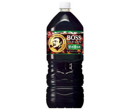 Suntory BOSS Home Cafe, Lightly Sweet, 2L Plastic Bottle x 6 