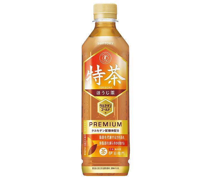 Suntory Iemon Special Tea Houjicha [Pour vente manuelle] [Aliment à usage de santé spécifié Assurance spéciale] Bouteille en plastique de 500 ml x 24 pièces 