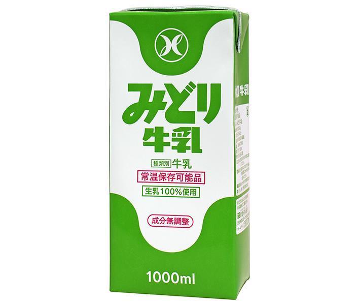 Kyushu Dairy Midori Milk 1000ml Paper Carton x 6 