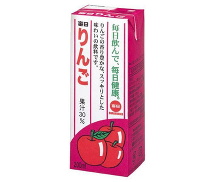 Mainichi Milk Mainichi Apple Pack papier 200 ml x 24 bouteilles 