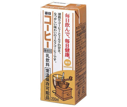 毎日牛乳 毎日コーヒー 200ml紙パック×24本入