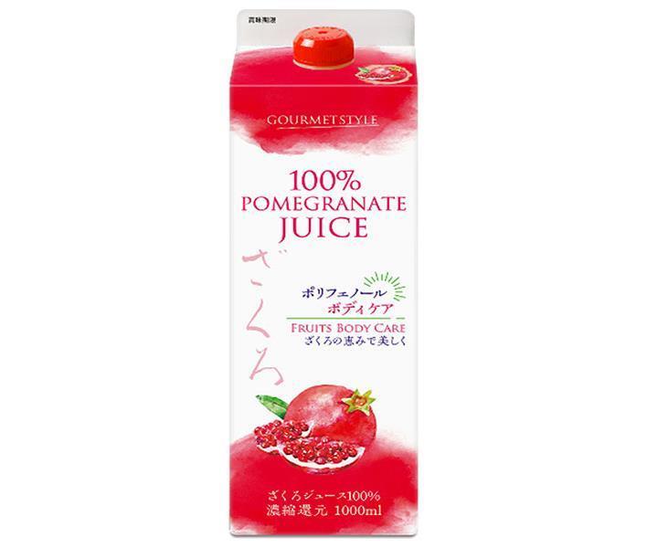 Yuzan Pomegranate Juice 100% 1000ml Paper Pack x 6 