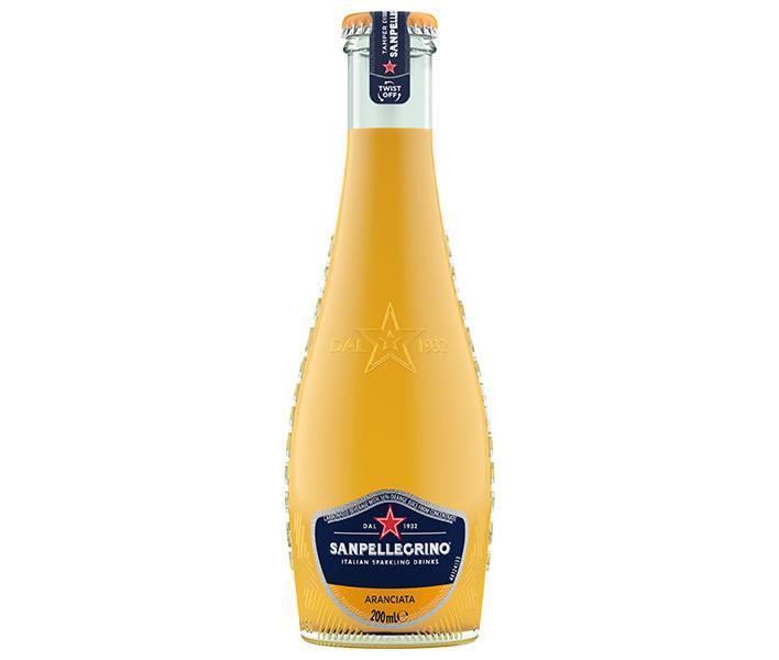 Commerce Japon-France San Pellegrino Boisson Pétillante Italienne Aranciata (Orange) Bouteilles de 200 ml x 24 bouteilles 