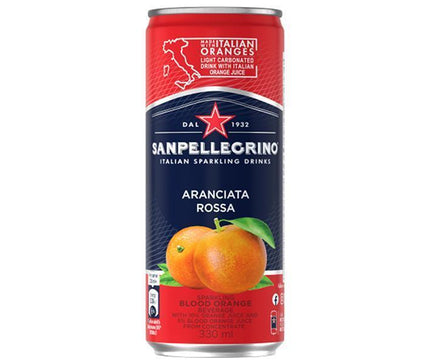 Commerce Japon-France San Pellegrino Aranciata Rossa (Orange Sanguine) Canette de 330 ml x 24 bouteilles 