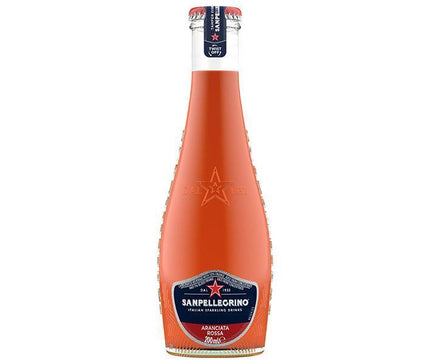 Commerce Japon-France San Pellegrino Boisson Pétillante Italienne Aranciata Rossa (Orange Sanguine) Bouteille de 200 ml x 24 bouteilles 