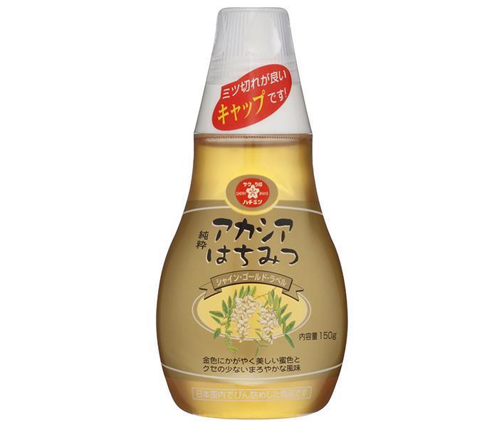 Kato Bee Garden Sakura Brand Pure Acacia Honey (Shine Gold Label) 150g x 12 bottles 