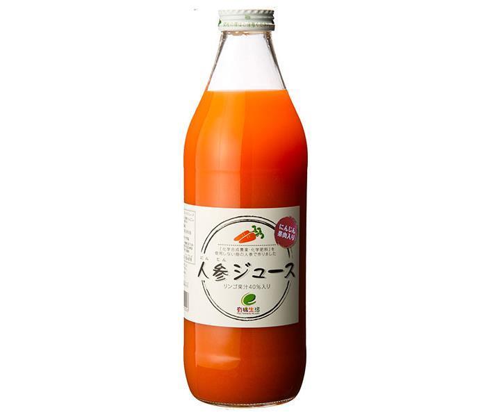 イー 有機生活 有機生活の人参ジュース 1000ml瓶×6本入【日本出荷】