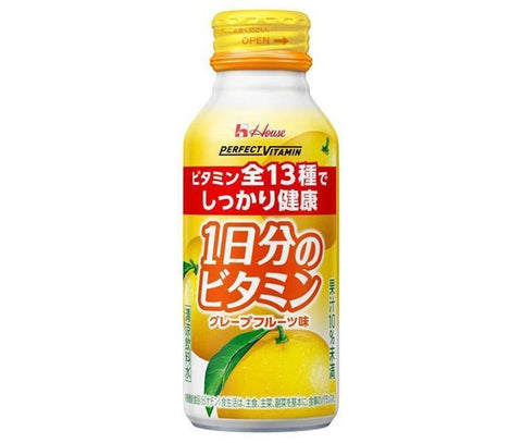 House Wellness PERFECT VITAMIN, 1 Day's Worth of Vitamins, Grapefruit Flavor, 120ml Bottle Can x 30 Cans 