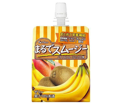 ハウスウェルネス まるでスムージー バナナ&フルーツミックス味 150gパウチ×24本入【日本出荷】