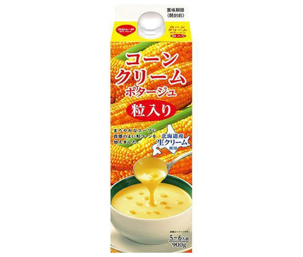 スジャータ コーンクリームポタージュ 粒入り 900g紙パック×6本入