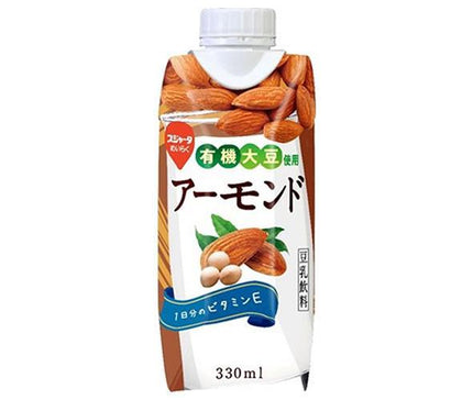 [11/25~ 10% off all products!!] Sujata Almond Soy Milk Drink (Prisma Container) 330ml x 12 bottles