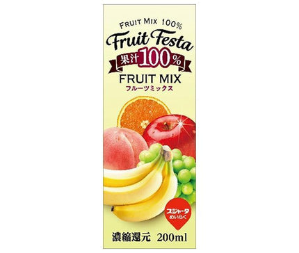 スジャータ フルーツフェスタ フルーツミックス 200ml紙パック×24本入【日本出荷】