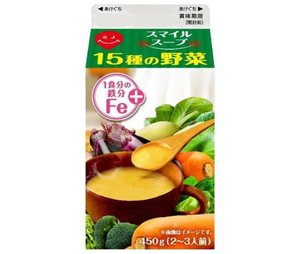 Sujata Smile Soup 15 kinds of vegetables 450g paper pack x 12 bottles 