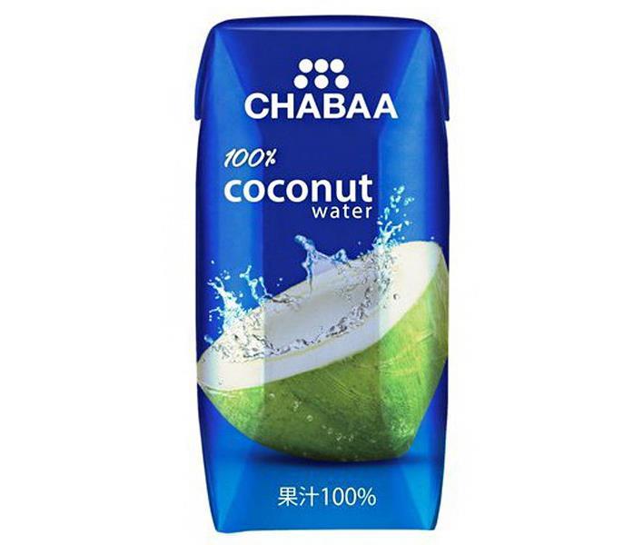 [11/25~ 10% OFF all products!!] HARUNA CHABAA 100% Juice Coconut Water 180ml Paper Pack x 36 Bottles