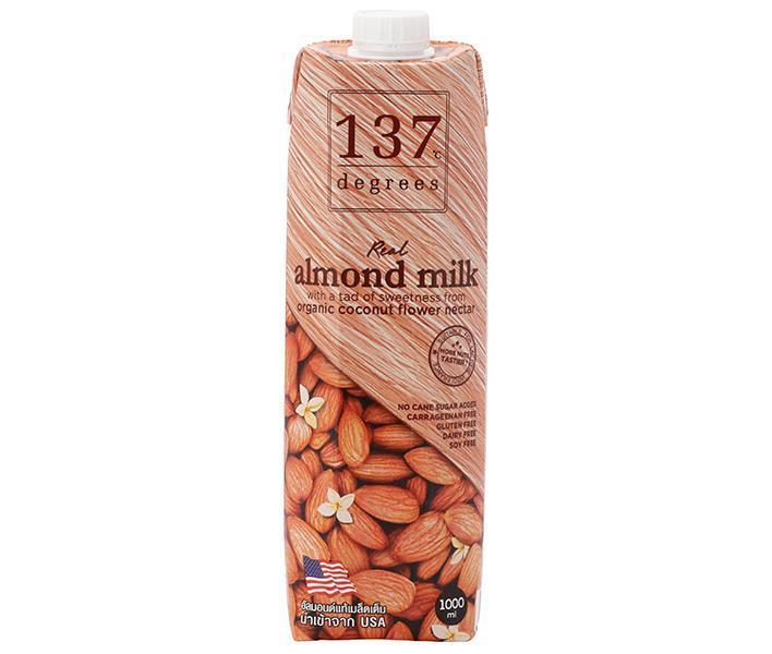 [11/25~ 10% OFF all products!!] HARUNA 137 Degrees Almond Milk Original 1000ml paper pack x 12 bottles