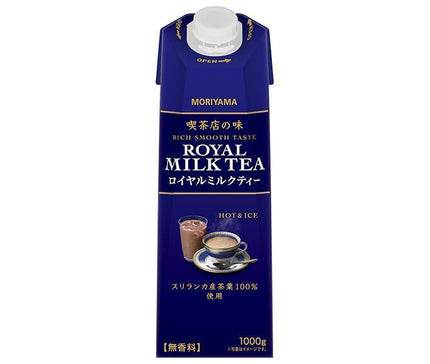 Moriyama Dairy Coffee Shop Taste Royal Milk Tea 1000g paquet papier x 6 bouteilles 