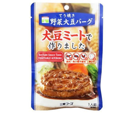 Saniku Foods Teriyaki Vegetable Soybean Burger 100g x 15 bags 